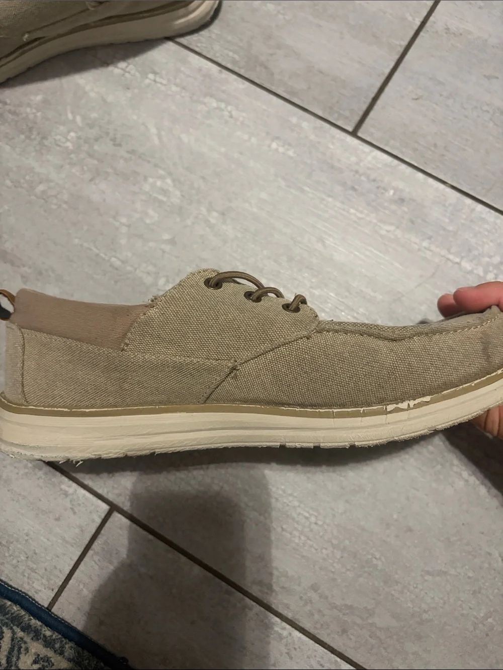 Sonoma Men's Canvas Slip-On Loafers in Light Brown